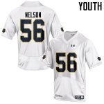 Notre Dame Fighting Irish Youth Quenton Nelson #56 White Under Armour Authentic Stitched College NCAA Football Jersey HQJ4599SN